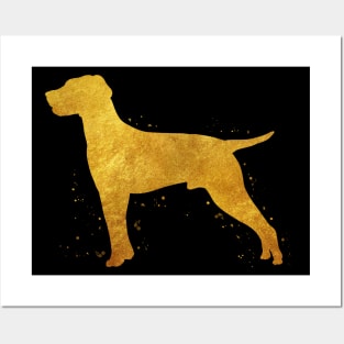 Hungarian Vizsla golden art Posters and Art